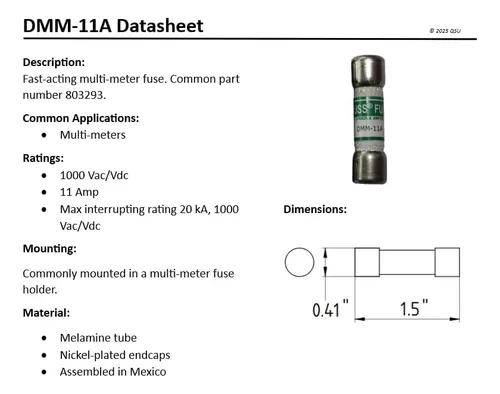 Dmm-11a Multiple Metros Digitales Fusible (10 Packet)
