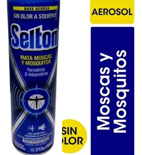 Insecticida Mata Moscas Y Mosquitos Selton Sin Olor Pack 6u 