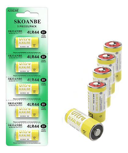 Skoanbe Batera Alcalina 4lr44 De 6 V (paquete De 5)