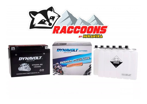 Can Am, Artic Cat, Bateria Dynavolt Dtx24hl-bs Raccoons