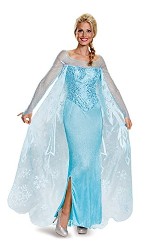Disfraces - Disfraz Para Mujer De Elsa Prestige, Adulto.