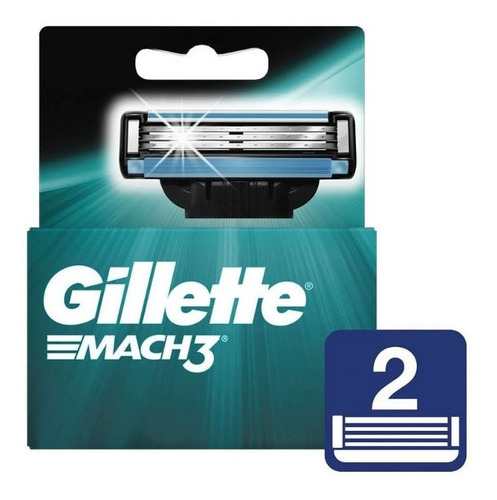 Cartuchos Para Afeitar Gillette Mach3 X 2un