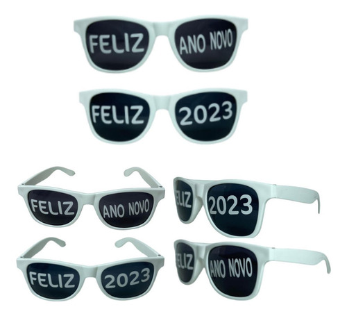 Kit 8 Óculos Comemoração 2023 Feliz Ano