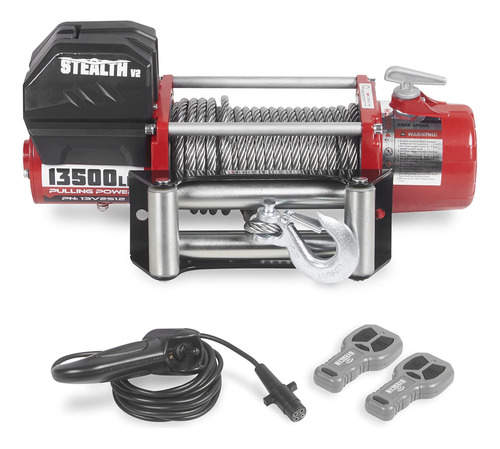 Stealth Winches Cabrestante Electrico De 12 V De 13500 Libra