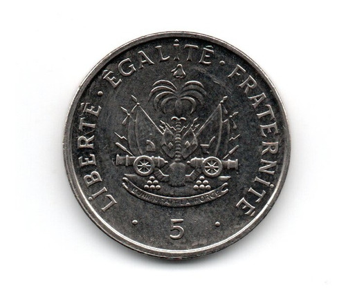 Haiti Moneda 5 Centimes Año 1997 Km#154a