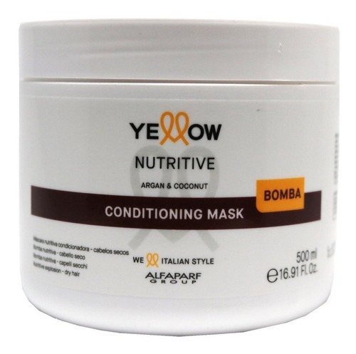 Imagen 2 de 2 de Mascara Nutritiva Alfaparf Yellow Nutritive Argan 500ml