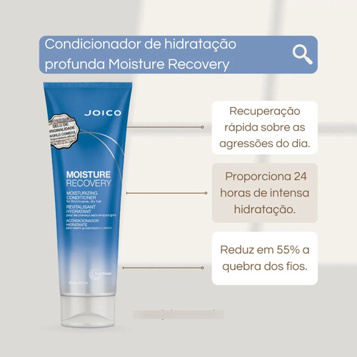 Kit Joico Moiusture Shampoo 300ml + Condicionador + Máscara