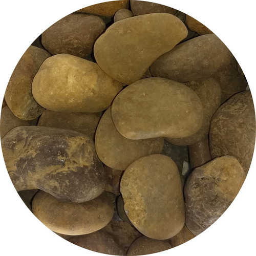 Pedras Ornamentais Seixo Marrom Tamanho Azeitona 4,0kg