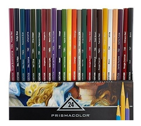 Lápices De Prismacolor Premier Verithin De Colores, 24-count