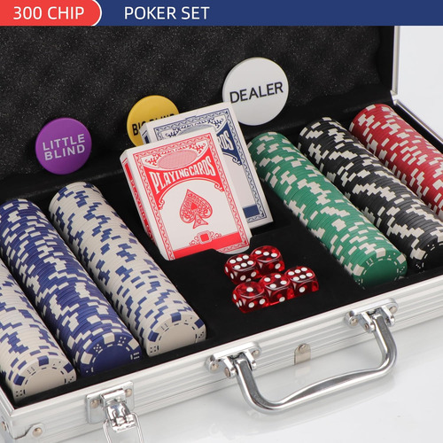 Juego De Fichas De Poquer Para Texas Holdem, Blackjack, T...