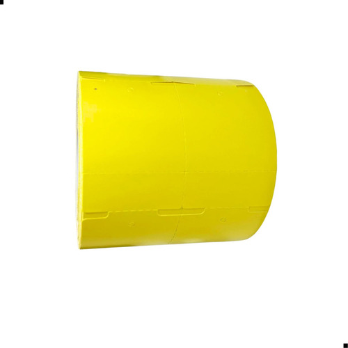 Etiqueta Tag 40x60/2 Amarela - Couchê Adesivo - 1 Rolo Cor Amarelo Desenho impresso não