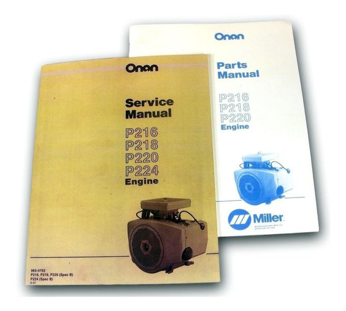 Lot Onan Motor Hp Service Manual Pieza Tienda Reparacion