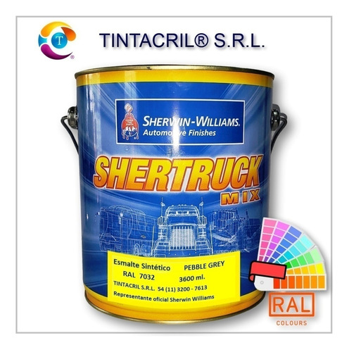 Esmalte Sintético Ral 7032 X 3.6 Lts. Gris Guijarro Brillante
