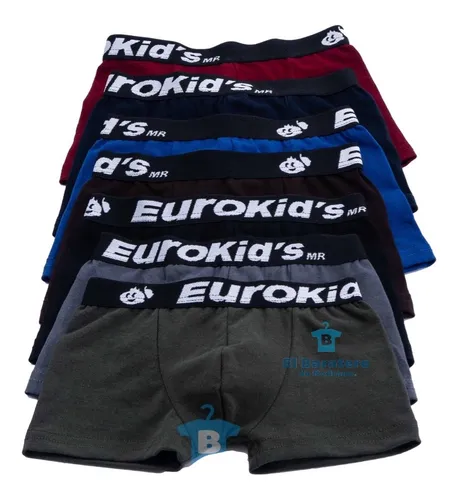 12 Piezas B xer Biker Algod n Ni o Mayoreo Euroboxer