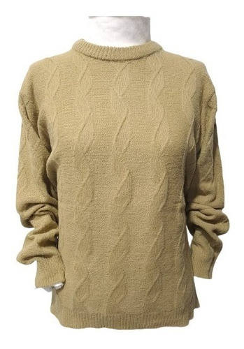 Sweater Pullover Mujer Abrigado Con Relieves Talles Grandes