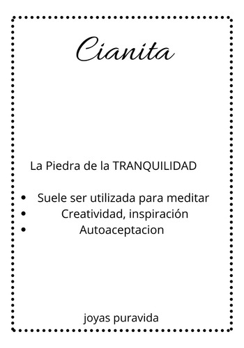 Imagen 7 de 9 de Collar Piedra Cianita, Cadena De Acero Quirurgico, Cod1