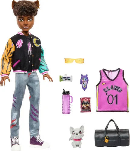 Monster High Doll Clawd Wolf Werewolf With Pet Gargoyle