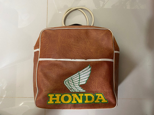 Bolso Honda Botas Vintage Antiguo Cuero