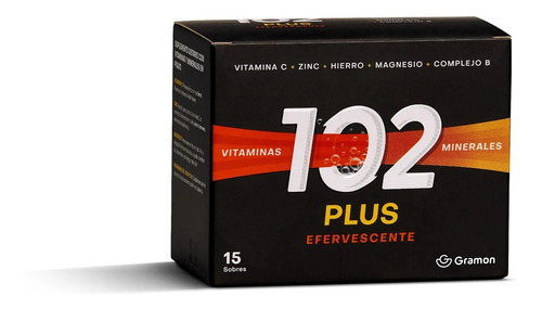 102 Plus Vitaminas Minerales 15 Sobres