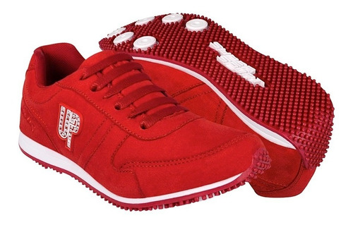 Tenis Whats Up 111225 22-26  Suede Rojo 