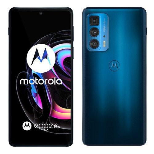 Imagen 5 de 6 de Celular Motorola Edge 20 Pro 256gb + 12gb Ram Oled Nfc Azul Color Azul midnight
