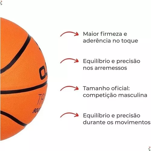 Bola De Basquete Basketball Tamanho Oficial Sports Número 7