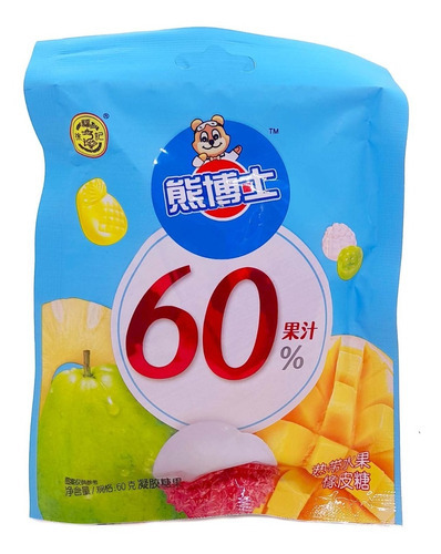 Gomitas Sabores Frutales 60% Jugo Natural 60 Gr. Deliciosas