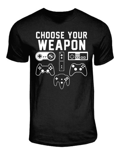 Playera Caballero Gamer Weapon Nintendo Xbox Playstation