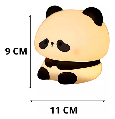 P Lámpara Panda, Suave Al Tacto, Lámpara De Silicona