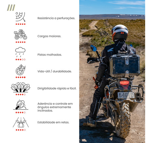 Pneu R 1200 Gs Tiger 1200 120/70 19 Mitas Dianteiro