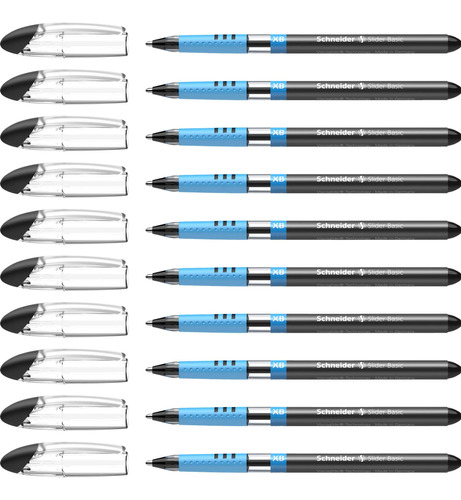 Lapiceras Ballpoint Schneider Set 10 U Black