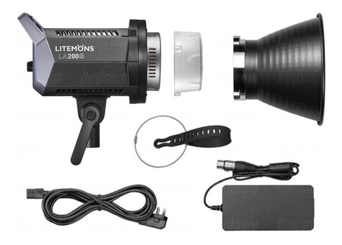 Lampada Led Godox La200d Litemons 230w Daylight Luz Continua Cor da estrutura Preto Cor da luz Branco-frio 110V/220V