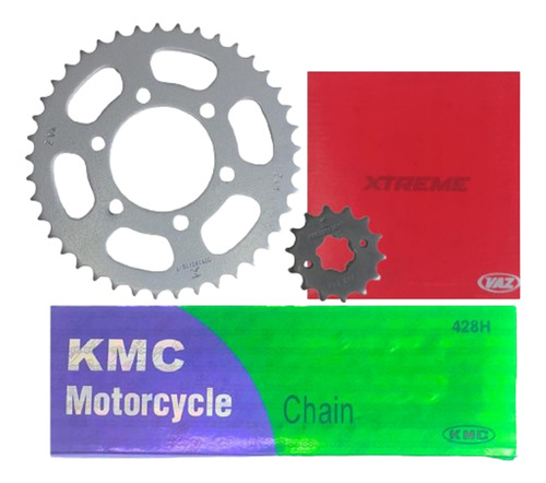 Kit Relação Xtz150 Xtz 150 Crosser Vaz 0025 Kmc 428h