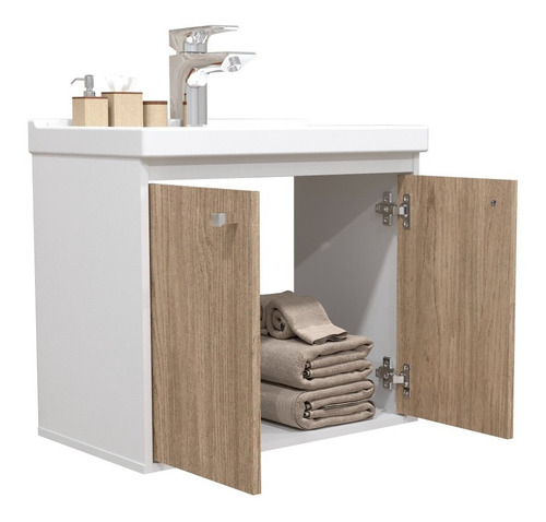 Mueble de baño lavabo Bergamo Riverzza color blanco