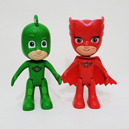 2 Bonecos Pj Masks Articulado Com  Luz E Som