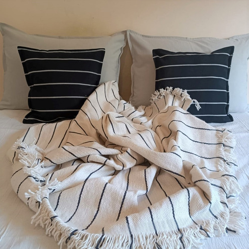 Imagen 4 de 10 de Fundas Almohadon 50x70 Tusor Nordico Cama X 2 Varios Colores