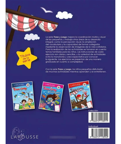 Trazos Y Juegos 3° Preescolar, Coordinación Motriz, Larousse