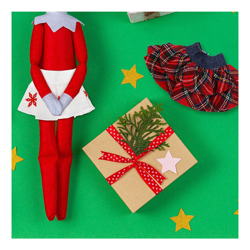 Juego De 4 Faldas De Elfo De Navidad, Ropa De Vestir De Navi