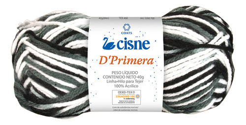 Novelo De Lã Cisne D'primeira Multicolor 40g - Crochê Tricô Cor 00104