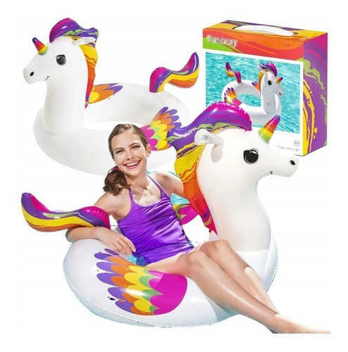 Unicornio Inflable Salvavidas Bestway 