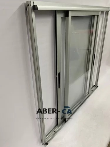 Ventana Balcón Módena Aluar Anodizado Natural 180x220 4mm