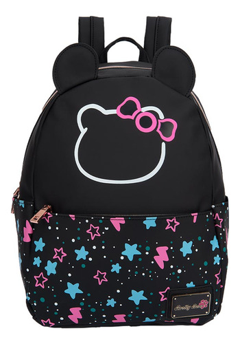 Mochila Escolar Pretty Bear Negro Bp08
