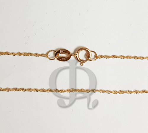 Cadena Oro 18k Singapur 40cm 45 Cm Mujer Garantia Jr Joyas
