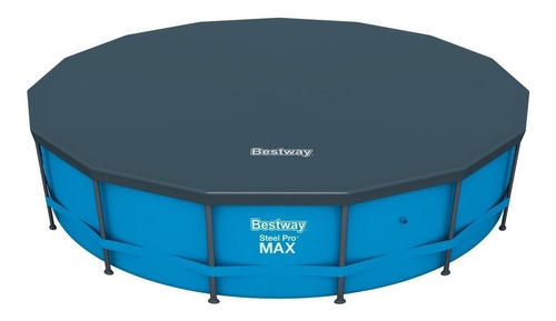 Imagen 3 de 3 de Pileta estructural redonda Bestway 56488 con capacidad de 14970 litros de 4.57m de diámetro azul diseño mosaico