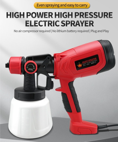 Litio Electric Spray Machine Pistola De Pintura Eléctrica