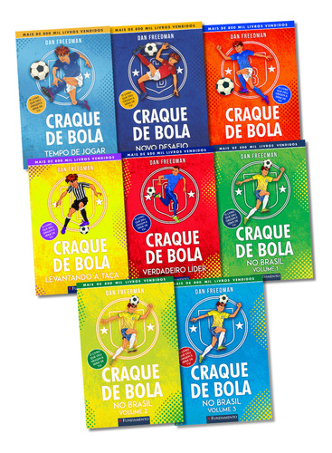 Kit Coleção Craque De Bola - 8 Livros, De Dan Freedman. Editorial Fundamento Em Português