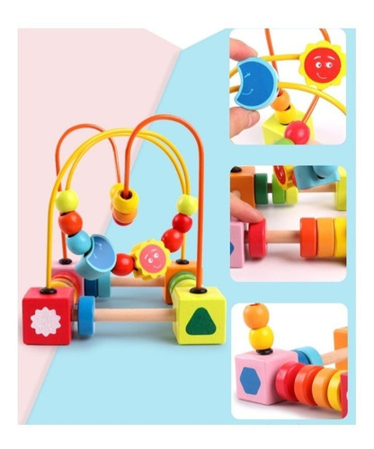 Juguetes Didácticos De Madera Niños/bebe Estimulación Set 6