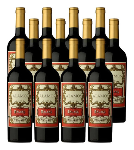 Vino Alamos Malbec Tinto 750ml Catena Zapata Pack X12 Unid