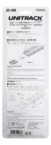 Puente Truss Doble 248 Mm Color Azul Claro