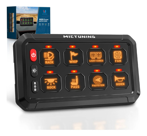 Botonera Universal Inalambrica Mictuning P1 8 Botones